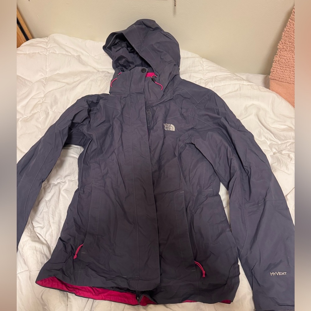 North face jacket with fleece inside